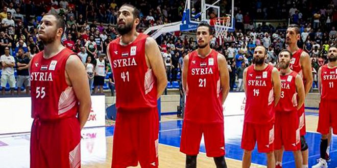 منتخب سورية بكرة السلة للرجال في مواجهة صعبة مع منتخب كوريا الجنوبية في تصفيات كأس العالم